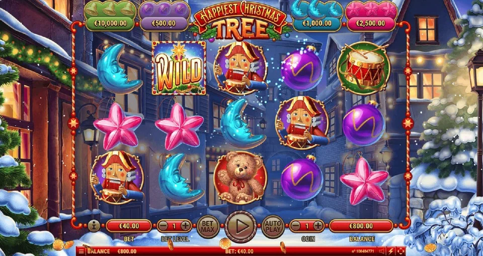 Happiest Christmas Tree reels with a tree wild among drums, nutcrackers and teddy bears
